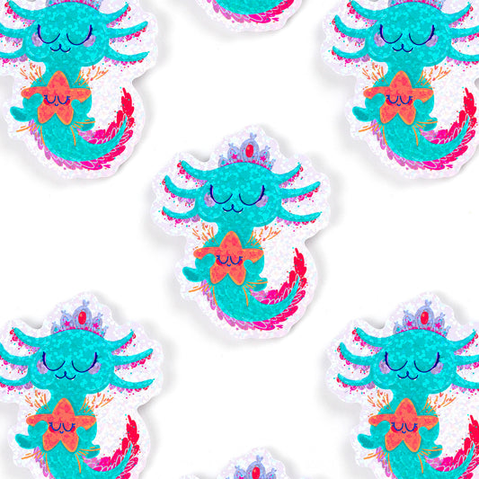 JULIESBUDDIES Autocollant individuel Axolotl