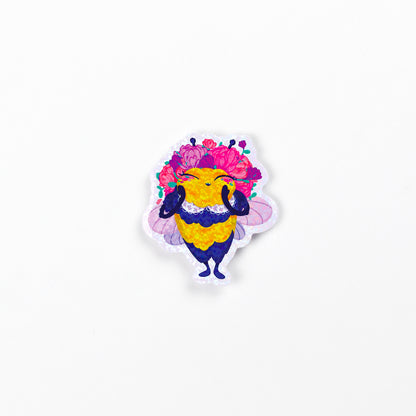 JULIESBUDDIES Autocollant individuel Abeille reine de beauté