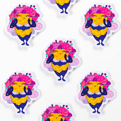 JULIESBUDDIES Autocollant individuel Abeille reine de beauté