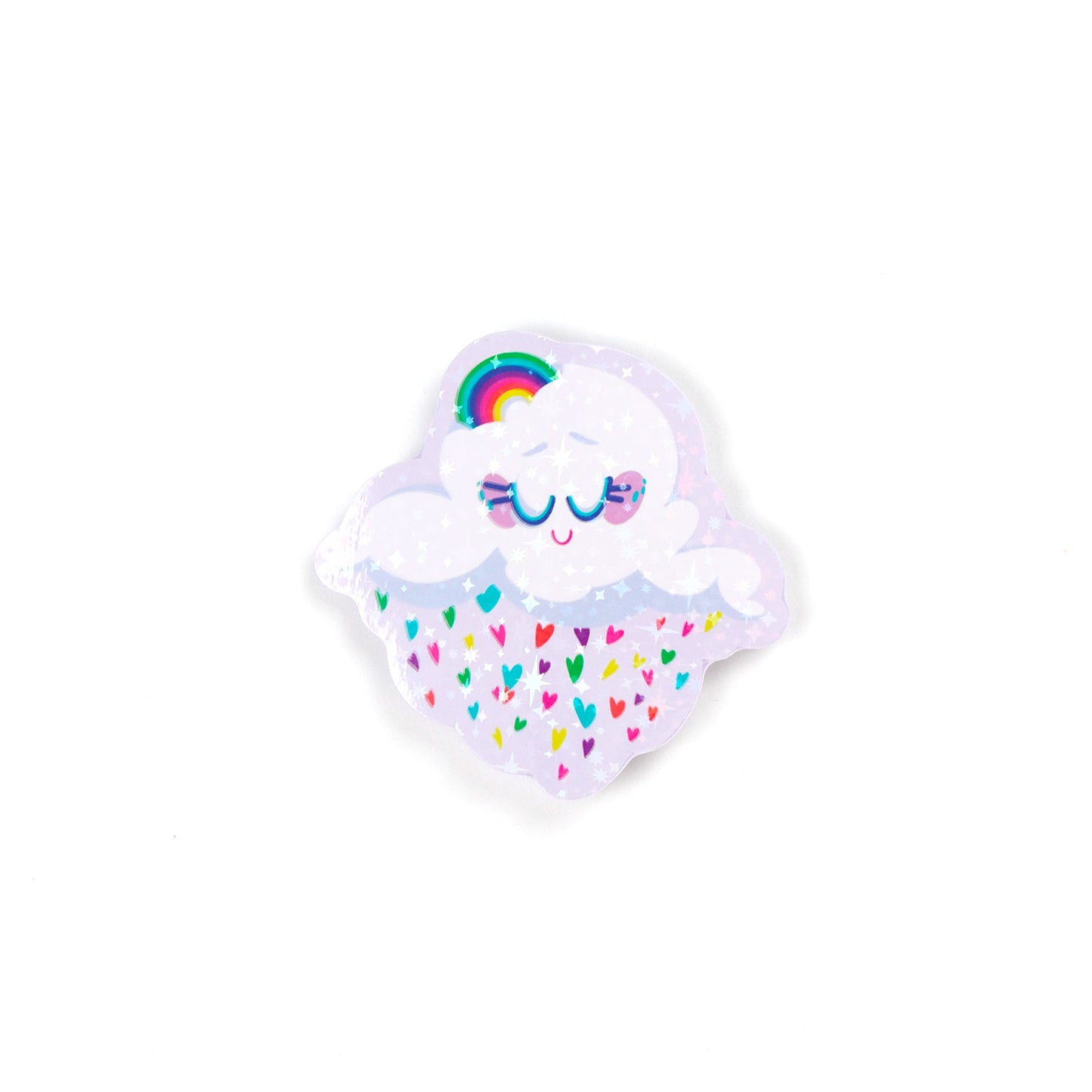 JULIESBUDDIES Autocollant individuel Nuage arc-en-ciel