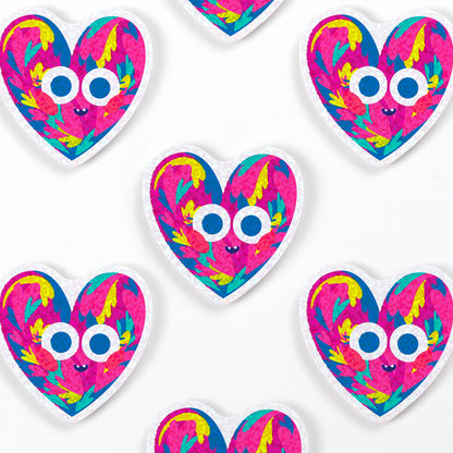 JULIESBUDDIES Colorful Heart Individual Sticker