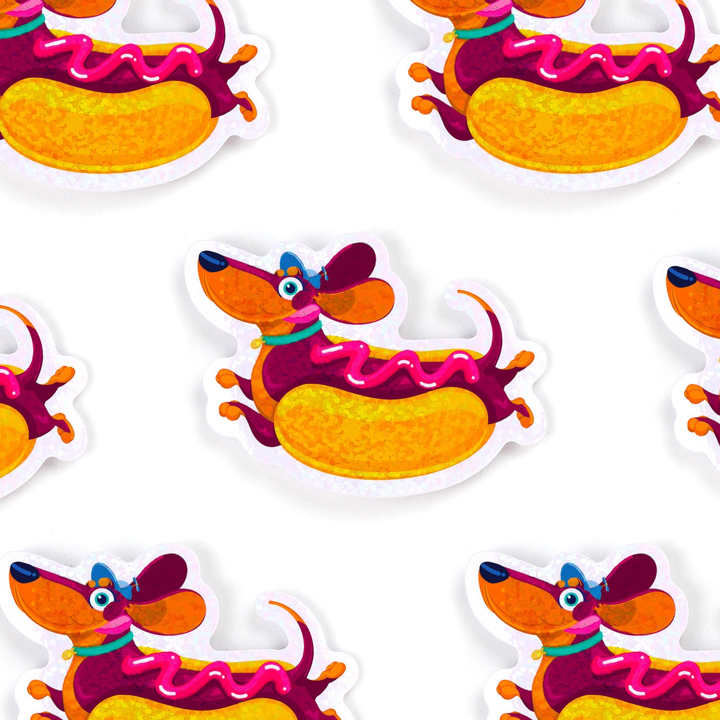 JULIESBUDDIES Dachshund Sausage Dog Individual Sticker