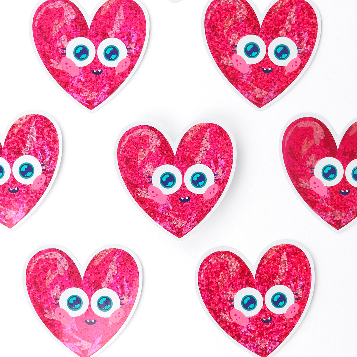 JULIESBUDDIES Red Heart Individual Sticker