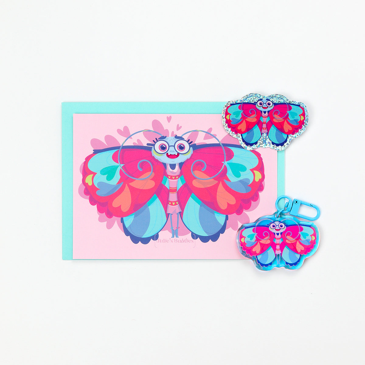 JULIESBUDDIES Butterfly Glitter Sticker