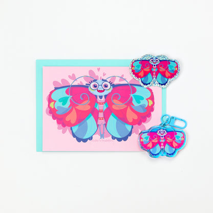 JULIESBUDDIES Butterfly Glitter Sticker