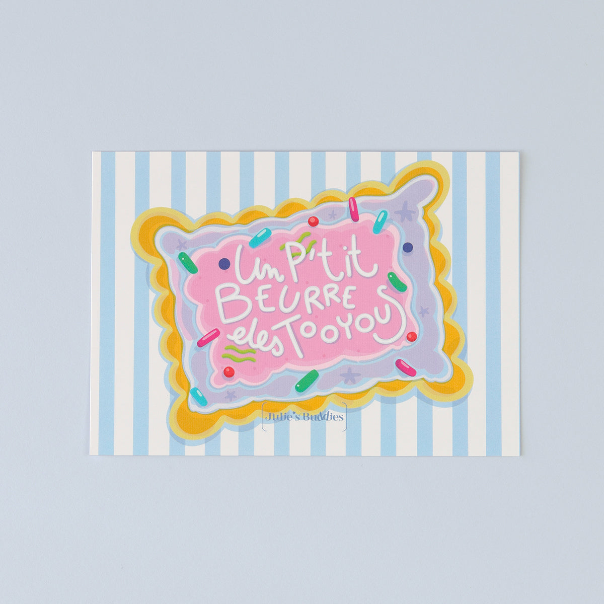 JULIESBUDDIES Butter Biscuit Postcard