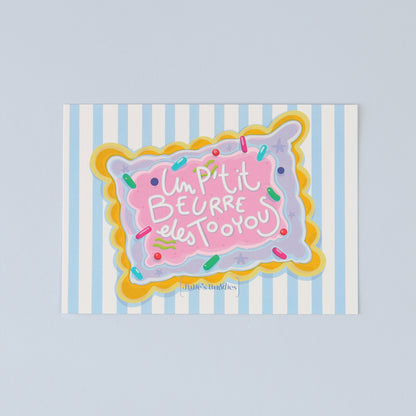 JULIESBUDDIES Butter Biscuit Postcard