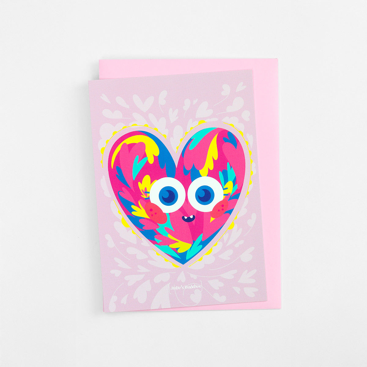 JULIESBUDDIES Postcard Colorful Heart