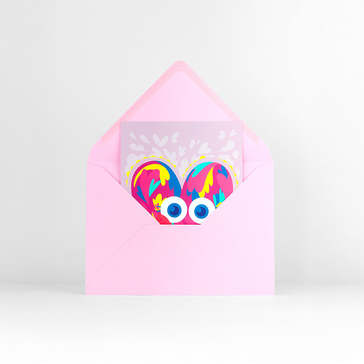 JULIESBUDDIES Postcard Colorful Heart