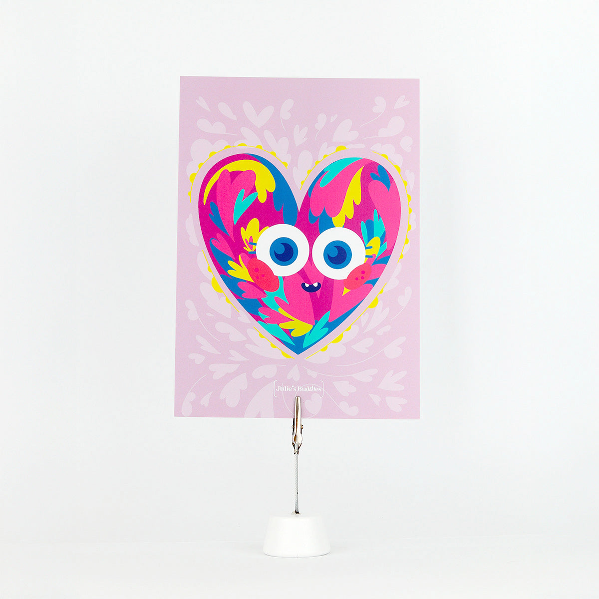 JULIESBUDDIES Postcard Colorful Heart