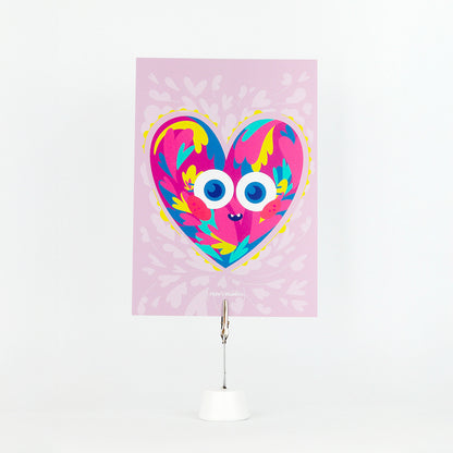 JULIESBUDDIES Postcard Colorful Heart