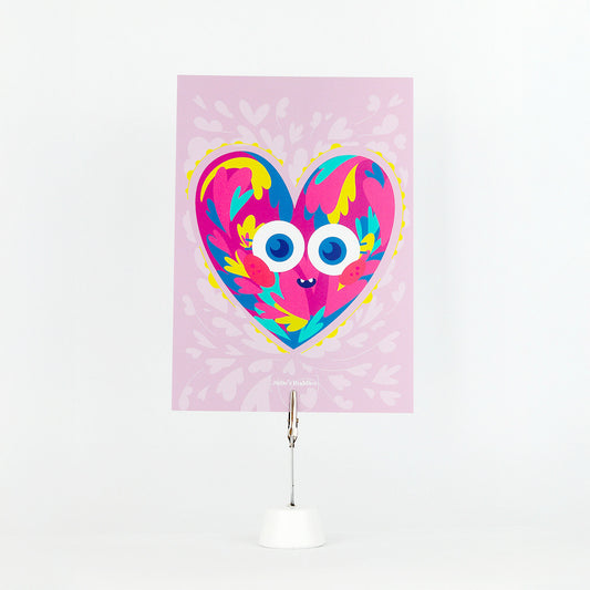 JULIESBUDDIES Postcard Colorful Heart