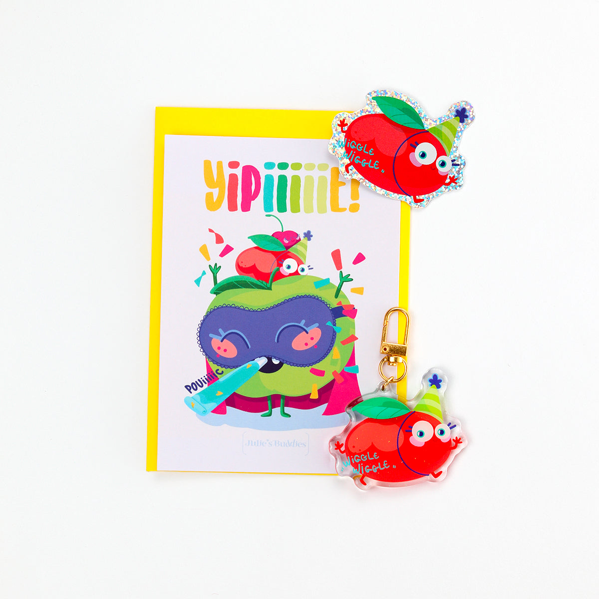 JULIESBUDDIES Fruits Dance Postcard