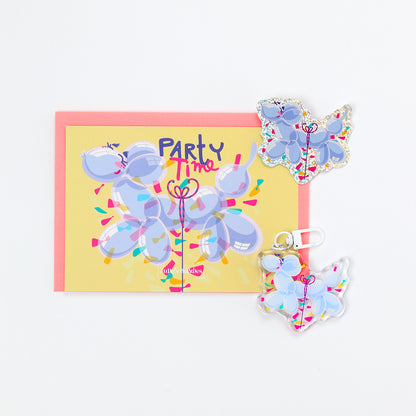JULIESBUDDIES Balloon Dog Acrylic Keychain