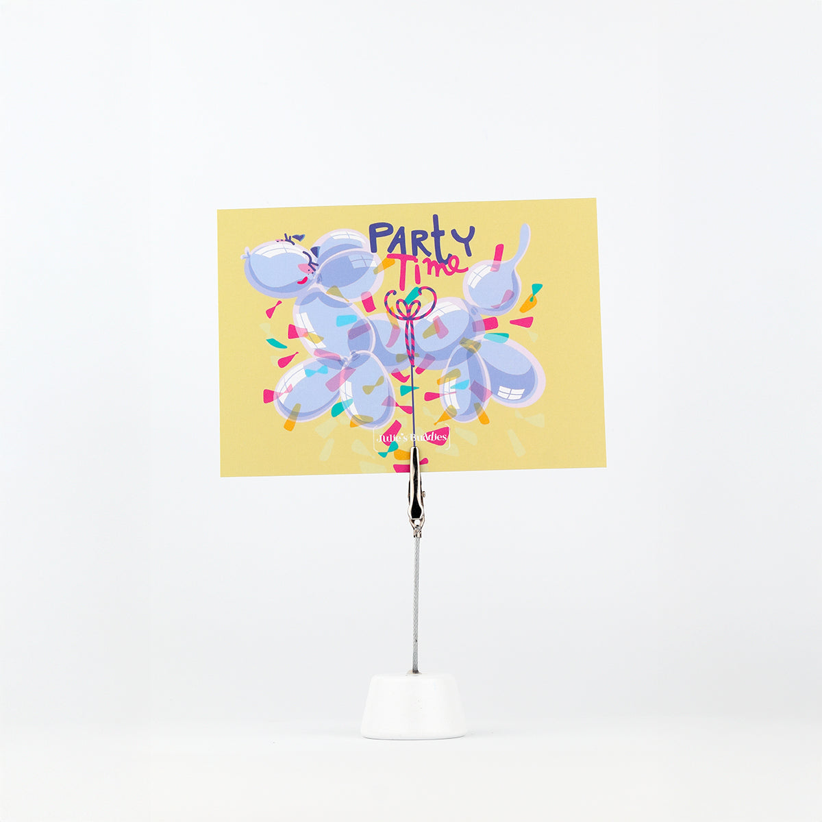 JULIESBUDDIES Balloon Dog Postcard