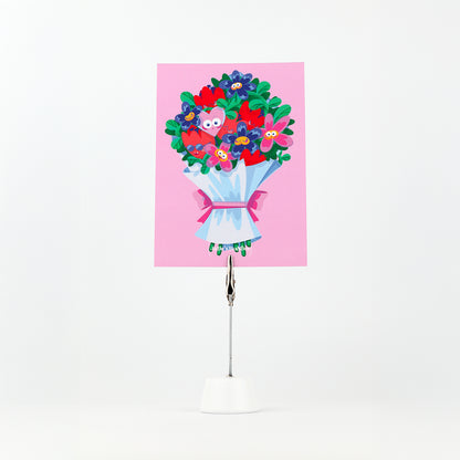 JULIESBUDDIES Bouquet of Flowers Postcard