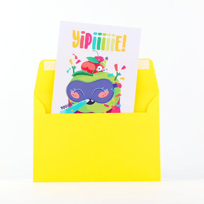 JULIESBUDDIES Fruits Dance Postcard
