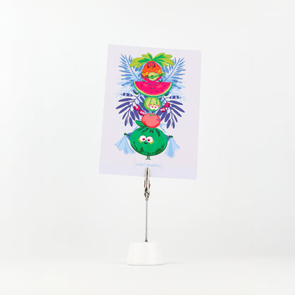 JULIESBUDDIES Fruits Totem Postcard
