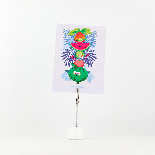 JULIESBUDDIES Fruits Totem Postcard