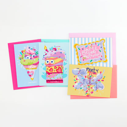 JULIESBUDDIES Ice Cream Cone Postcard