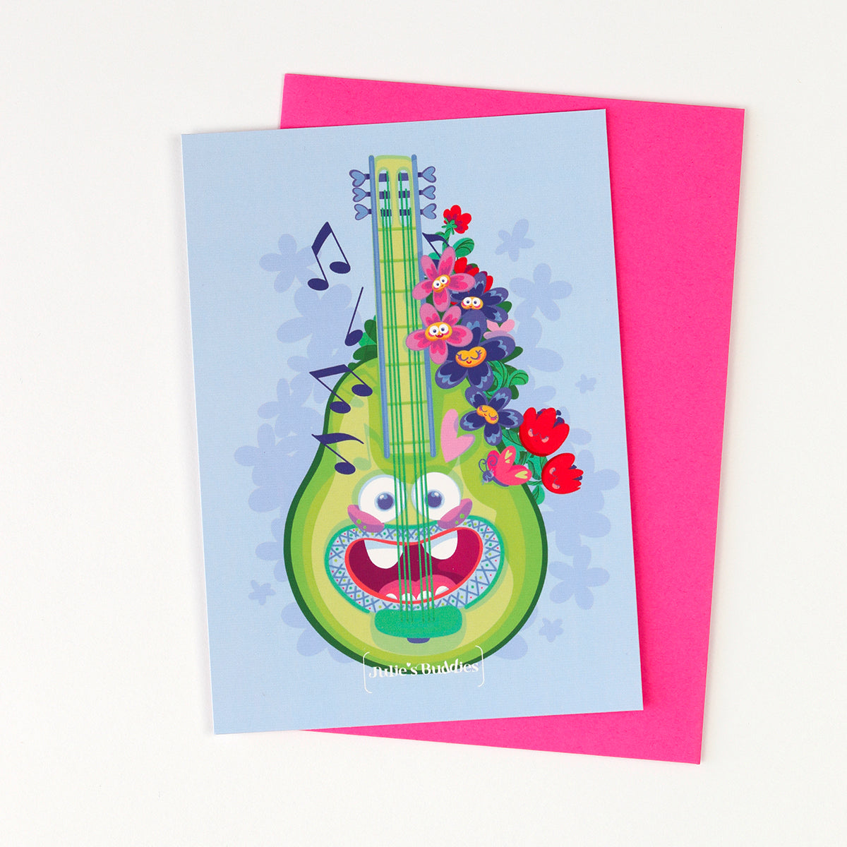 JULIESBUDDIES Guitar Postcard
