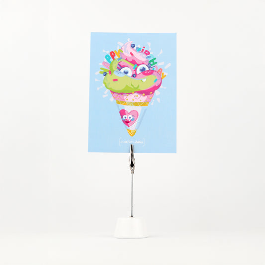 JULIESBUDDIES Ice Cream Cone Postcard
