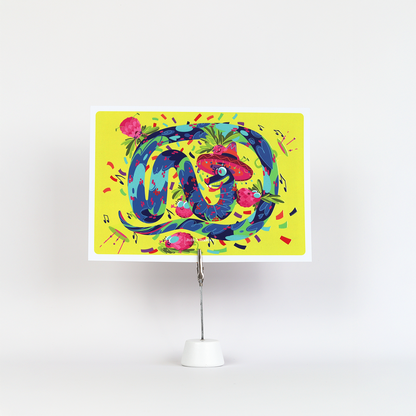 JULIESBUDDIES Postcard Mexican Snake Shake