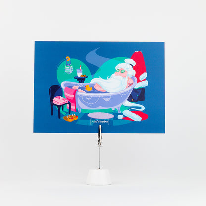 Carte postale JULIESBUDDIES Le repos secret du Père Noël