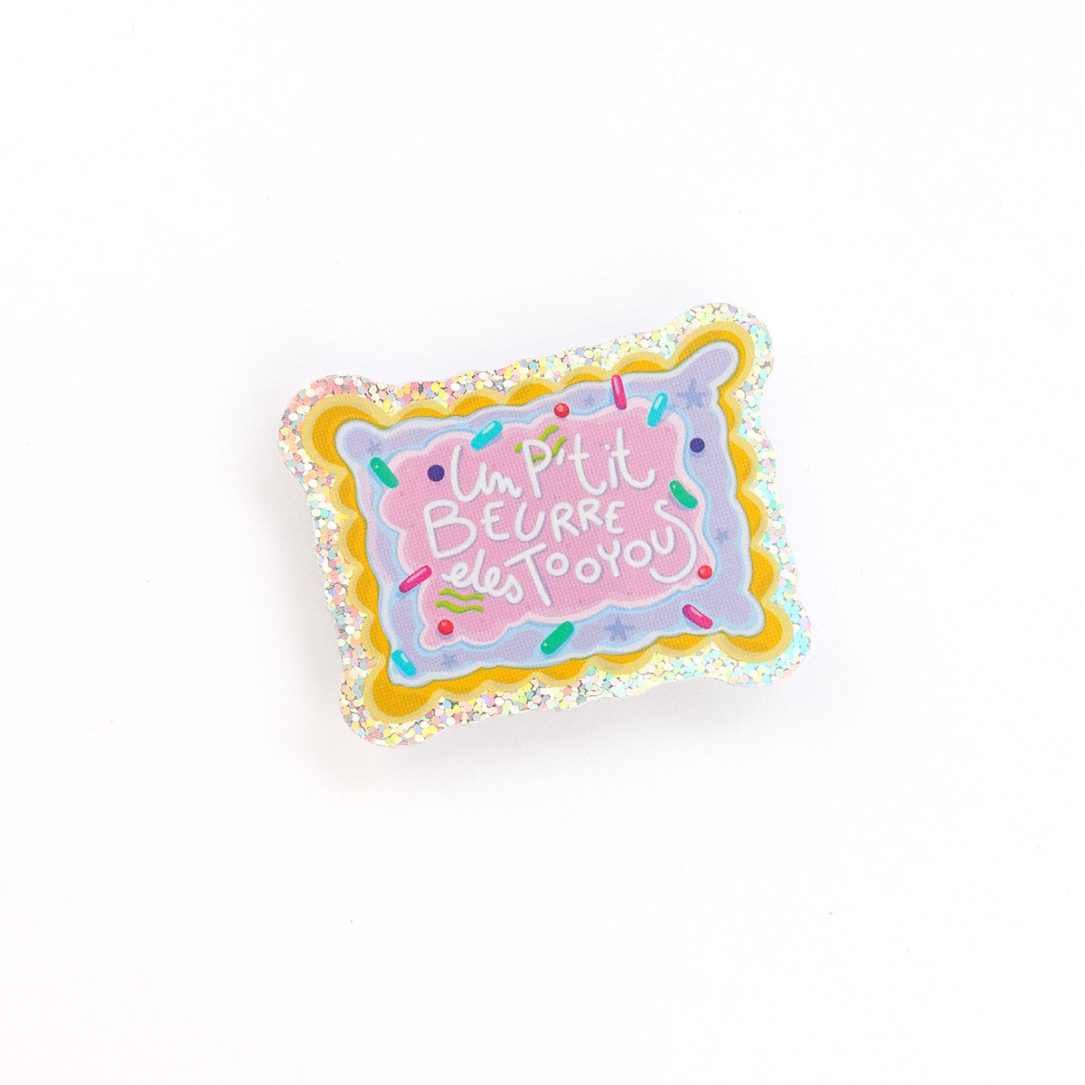 JULIESBUDDIES "Un p'tit Beurre" Glitter Sticker