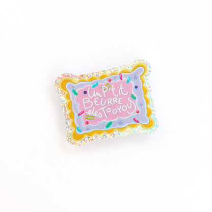 JULIESBUDDIES "Un p'tit Beurre" Glitter Sticker