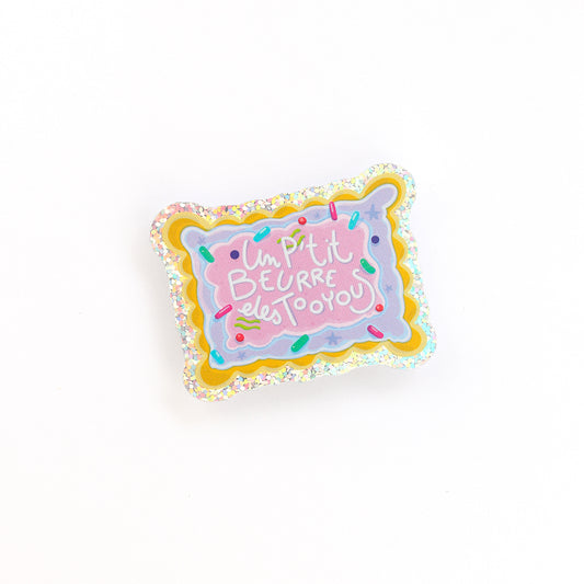 JULIESBUDDIES "Un p'tit Beurre" Glitter Sticker