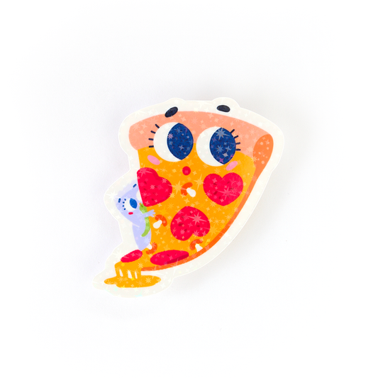 JULIESBUDDIES Cheesy Pizza Individual Sticker