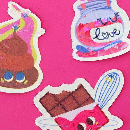 JULIESBUDDIES Yummy Chocolate Bar Individual Sticker