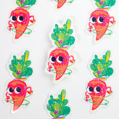 JULIESBUDDIES Cosmic Carrot Individual Sticker