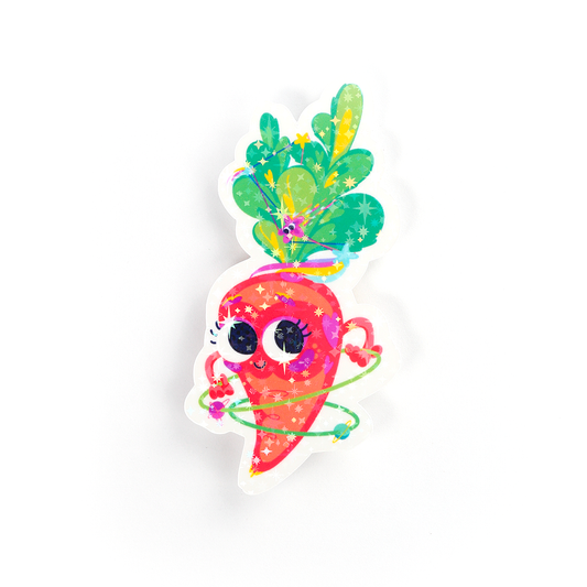 JULIESBUDDIES Cosmic Carrot Individual Sticker