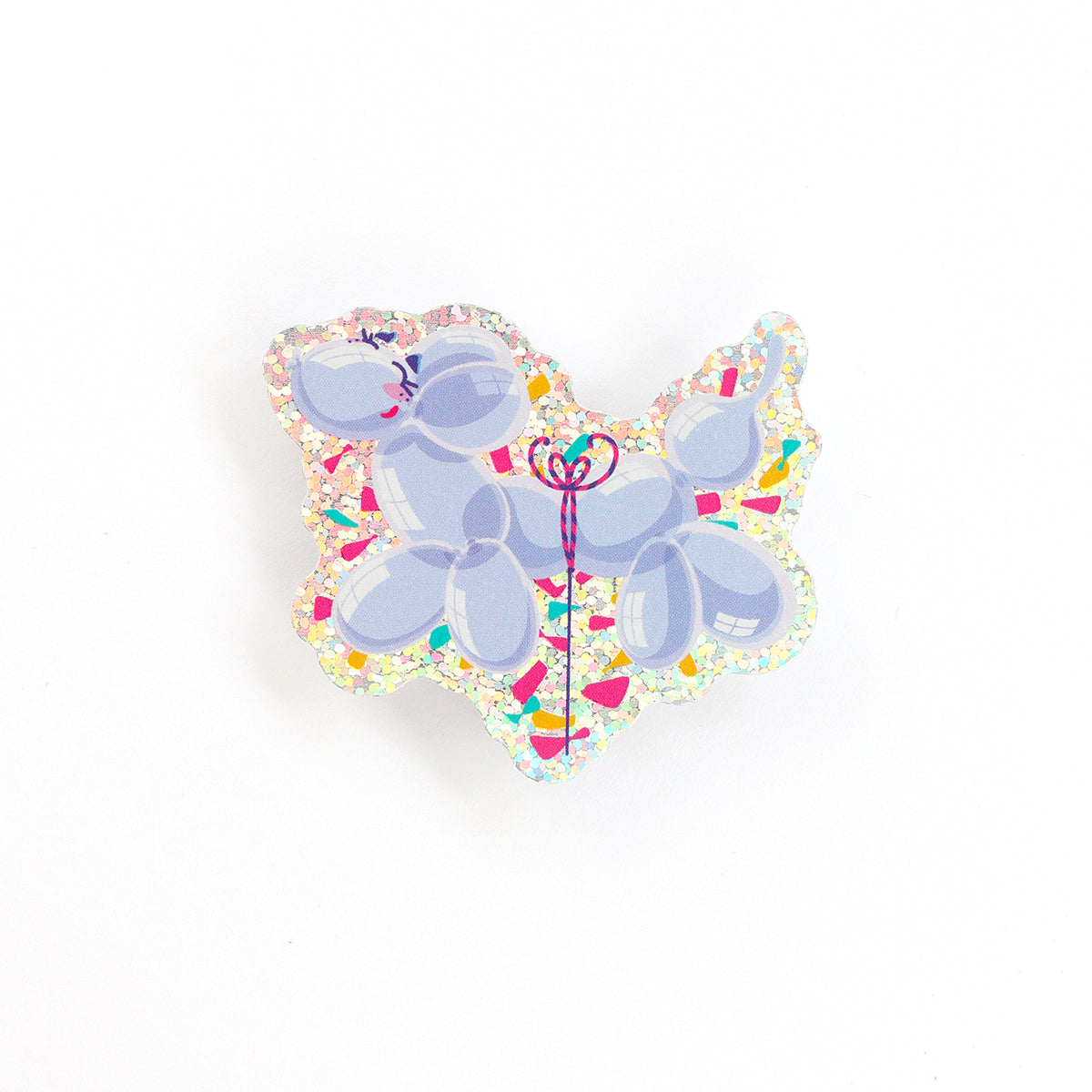 JULIESBUDDIES Balloon Dog Glitter Sticker