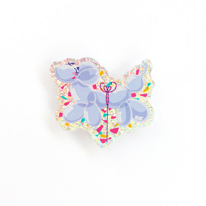 JULIESBUDDIES Balloon Dog Glitter Sticker