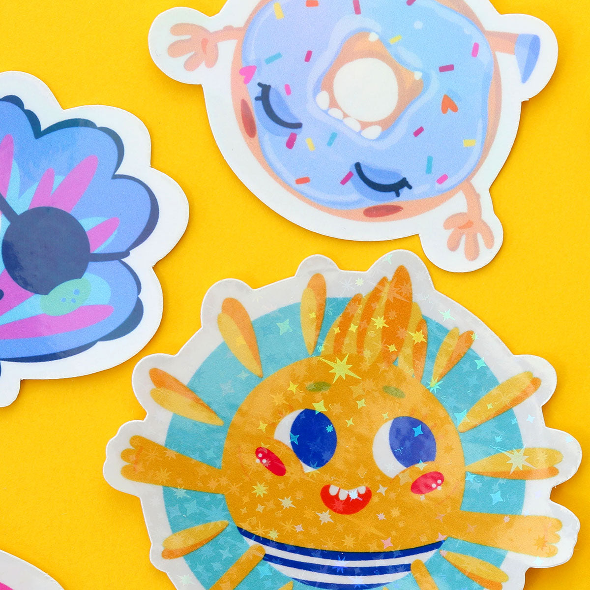 JULIESBUDDIES Yawning Donut Individual Sticker