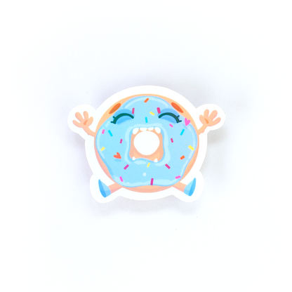 JULIESBUDDIES Yawning Donut Individual Sticker