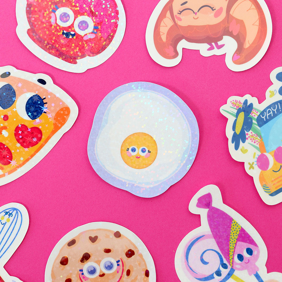 JULIESBUDDIES Autocollant individuel Oeuf au plat
