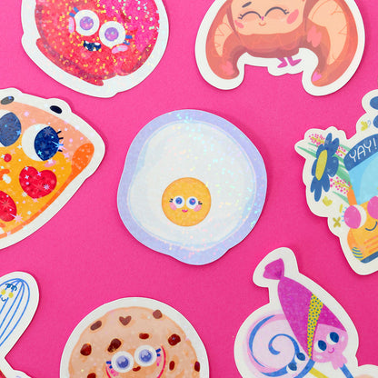 JULIESBUDDIES Autocollant individuel Oeuf au plat