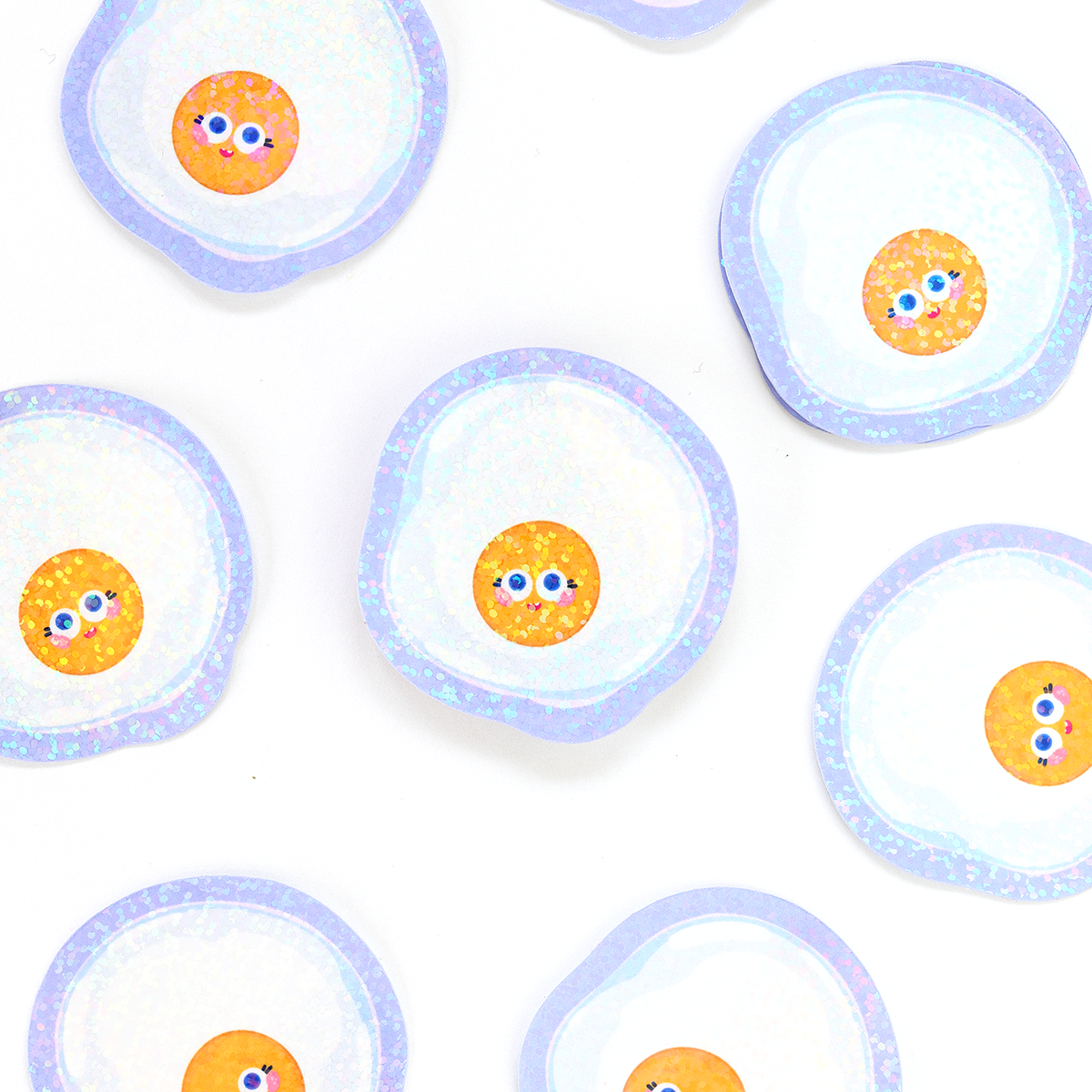 JULIESBUDDIES Autocollant individuel Oeuf au plat