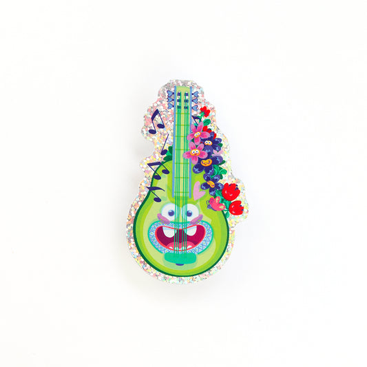 JULIESBUDDIES   Happy Guitar Glitter Sticker