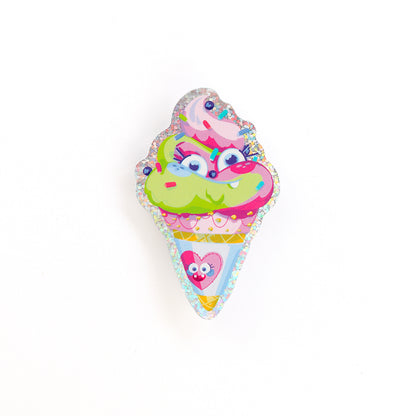 JULIESBUDDIES Ice Cream Glitter Sticker