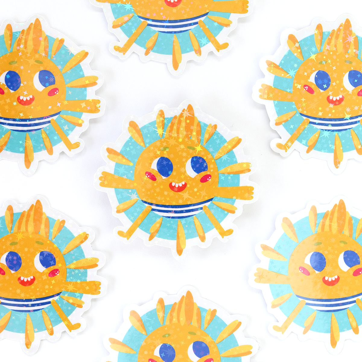 JULIESBUDDIES Smiley Sun Individual Sticker