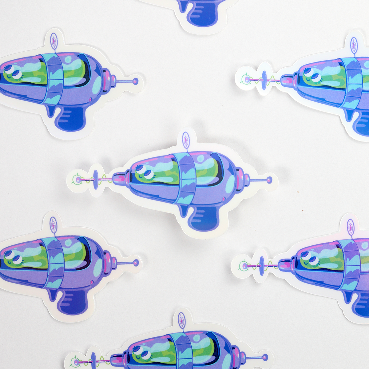 JULIESBUDDIES Alien Lasergun Individual Sticker