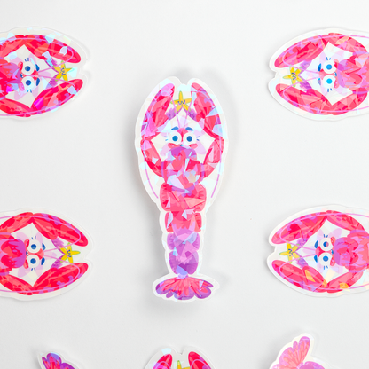 JULIESBUDDIES Vibrant Lobster Individual Sticker