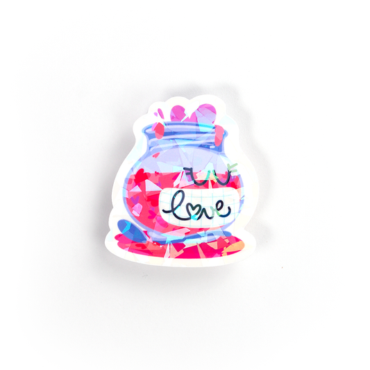 JULIESBUDDIES Love Jam Jar Individual Sticker
