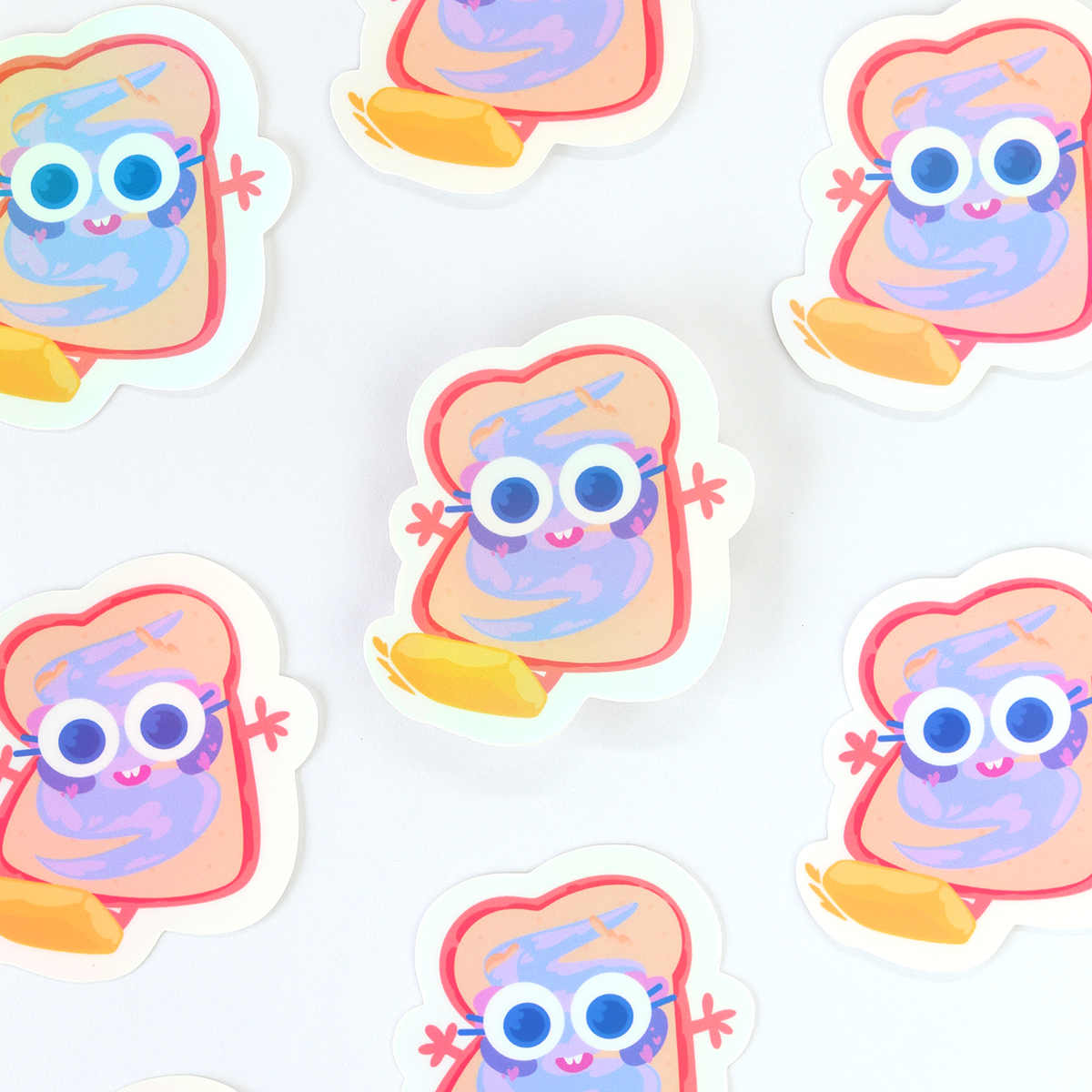 JULIESBUDDIES Peanut Butter and Jelly Individual Sticker
