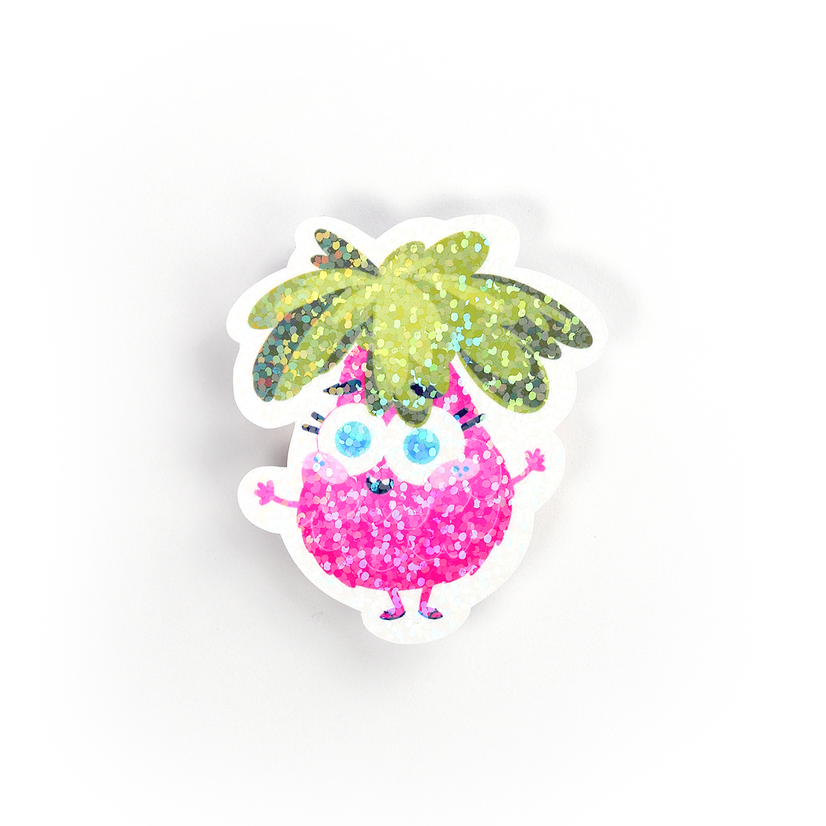 JULIESBUDDIES Pink Pineapple Individual Sticker